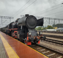 Retro pociąg w Tarnowie.